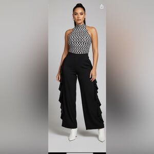 Black Women's Ruffle Pants‎ Whimsygoth